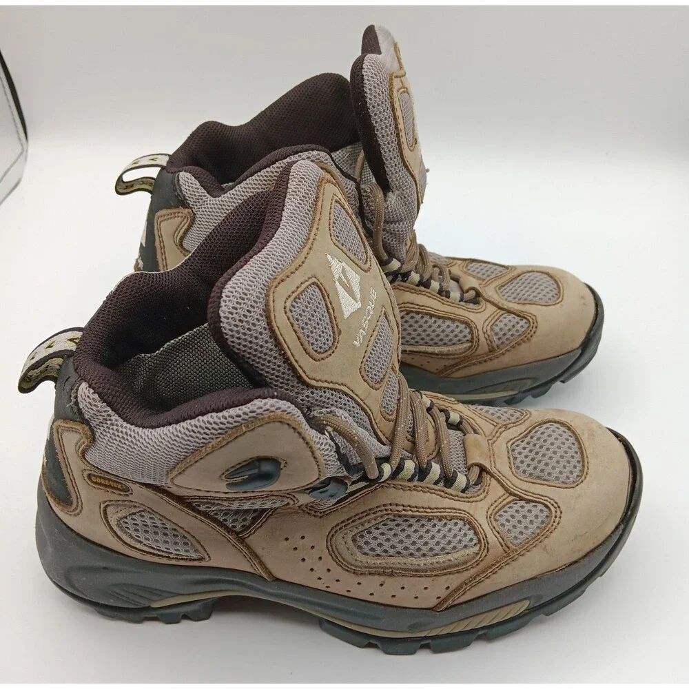 Vasque Boots Breeze Wn 8 Tan Leather Vibram Waterproof Gore-Tex Hiking Outdoor